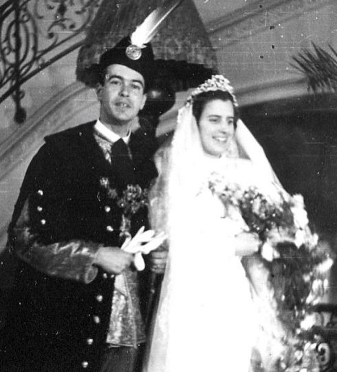 Fotografia ślubna: Éva i László Teleki, 1941r., archiwum MZZN.